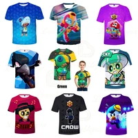 3d printed t shirts boys girls browings bo and starcartoon t shirt tops baby clothes shelly 8 to 19 years kids game leon