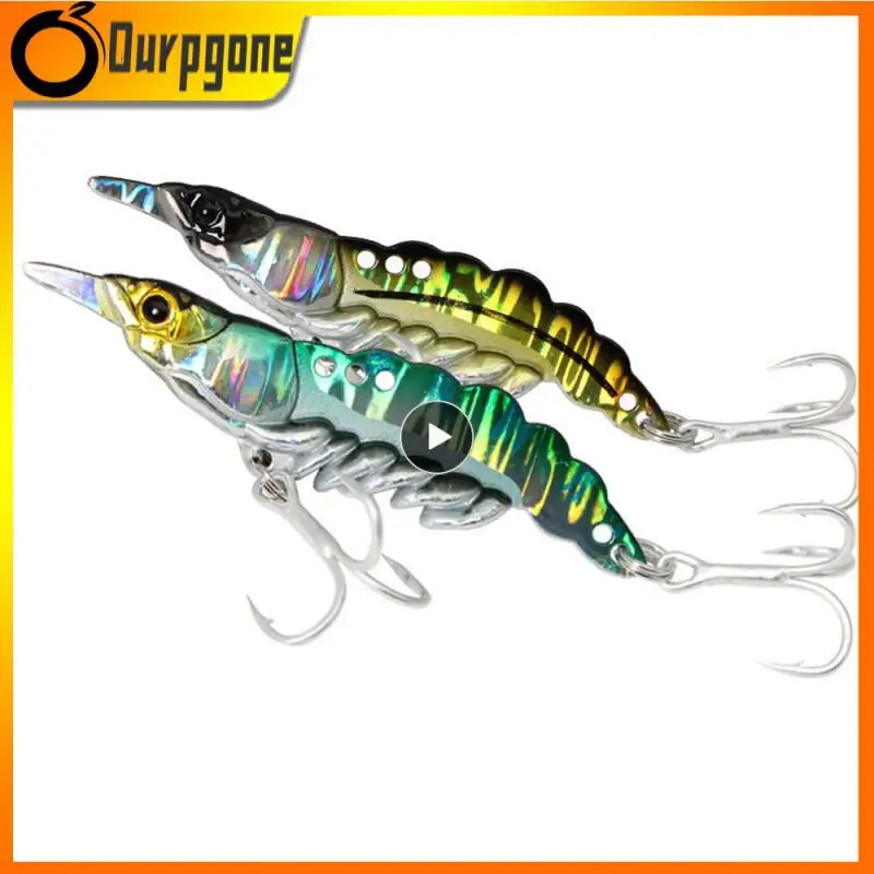 

Far Cast Bionic Bait 5g 7g 11g 14g Fishing Lures Vib Shrimp Sequins Fishing Bait Wholesale Fishing Goods Green Shrimp Fake Bait