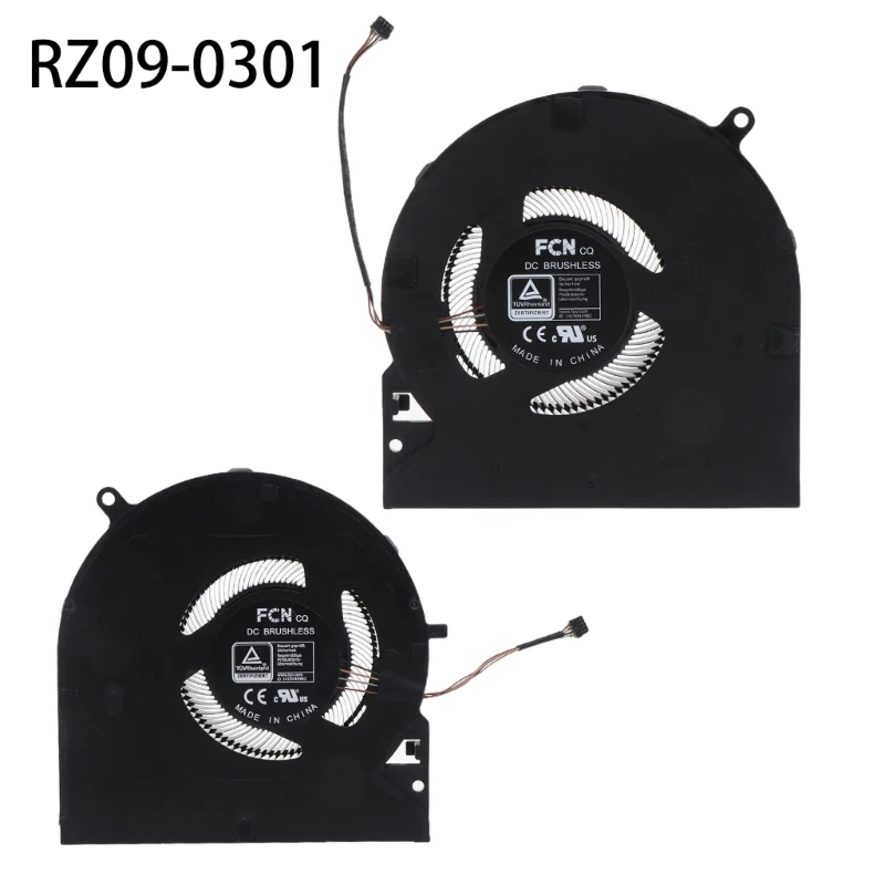 Notebook Heatsink OEM for Blade 15 RZ09-0301 02385 VGA CPU GPU Cooling Fan 5V 0.5A 4-pin Laptop Cooler Radiator Notebook Heatsink OEM for Blade 15 RZ09-0301 02385 VGA CPU GPU Cooling Fan 5V 0.5A 4-pin Laptop Cooler Radiator