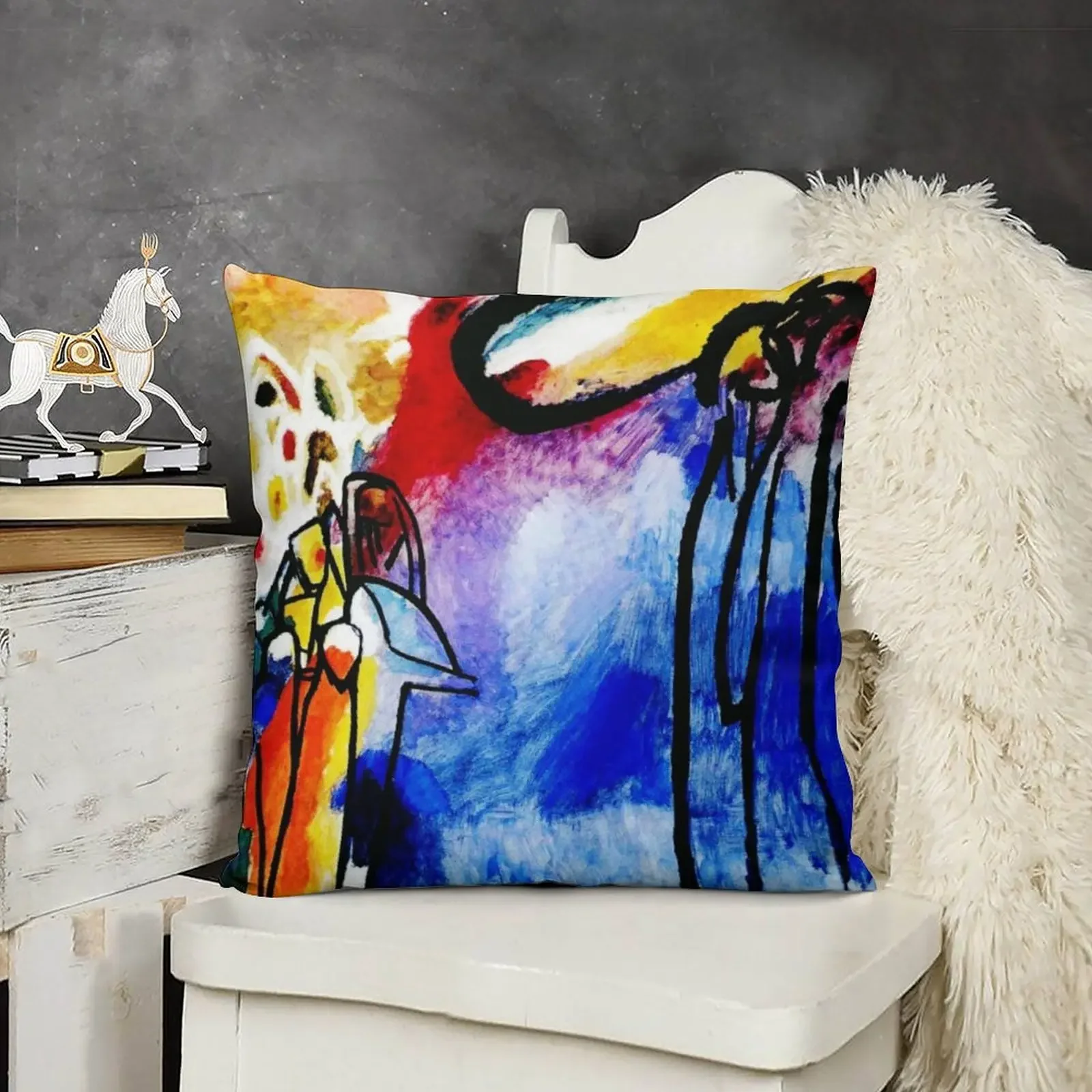 Импровизация 19 Василий Кандинский абстрактное искусство декоративная наволочка