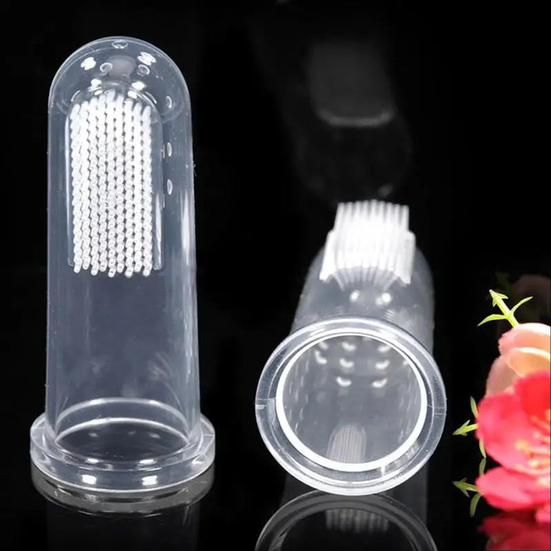

High Quality Pet Teeth Cleaning Supplies, Cat Dog Dental Hygiene Silicone Finger Toothbrush Dog Supplies
