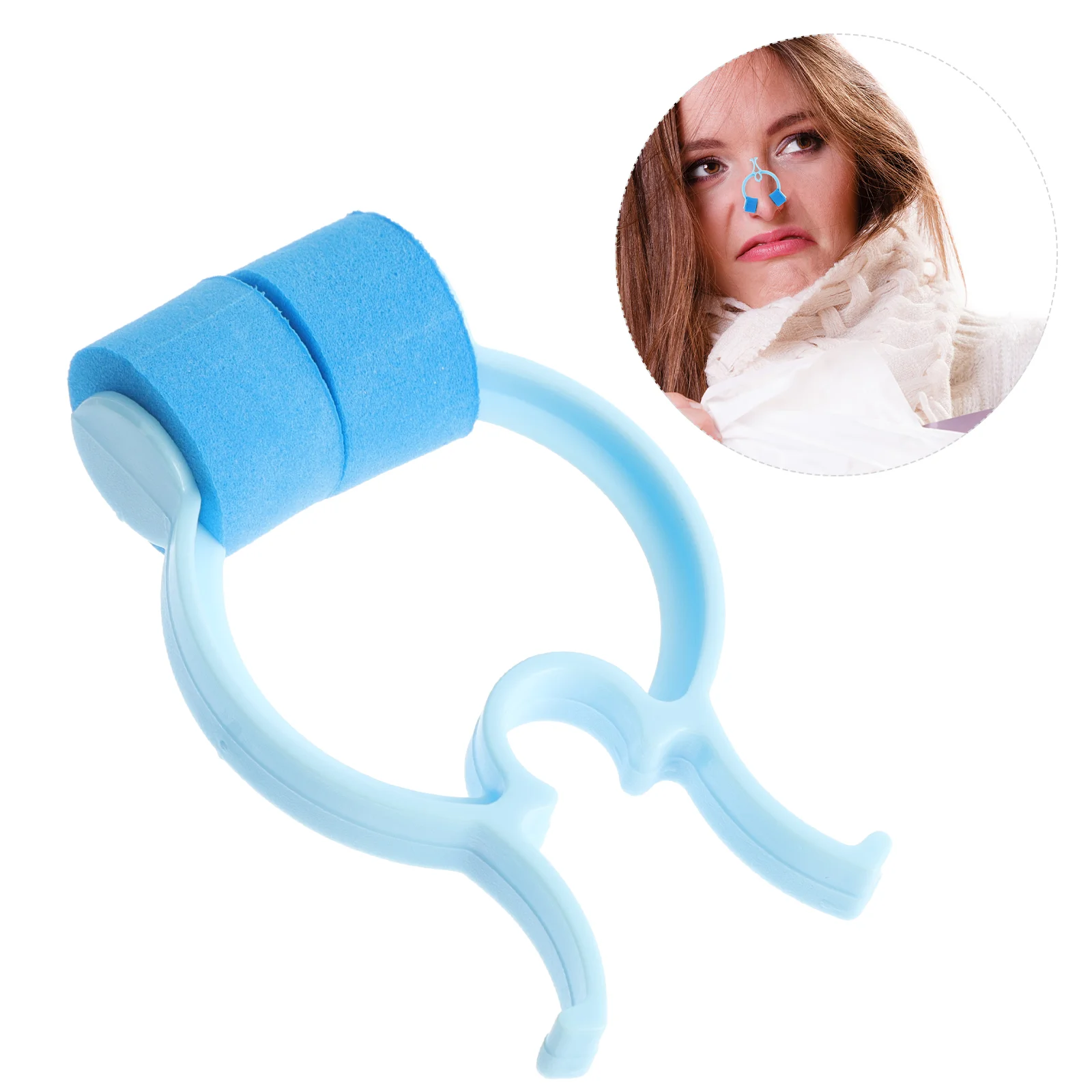 

1 Set 12Pcs Nosebleed Stoppers Nosebleeds Clips Nasal Clips (Sky-blue)