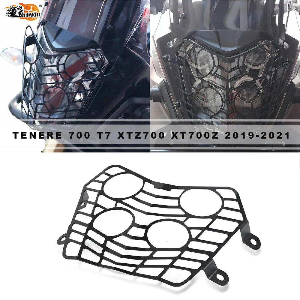 

For Yamaha Tenere 700 T7 XTZ700 XT700Z Tenere700 T7 Rally 2019 2020 2021 Headlight Protector Guard Grill Grille Cover Motorcycle