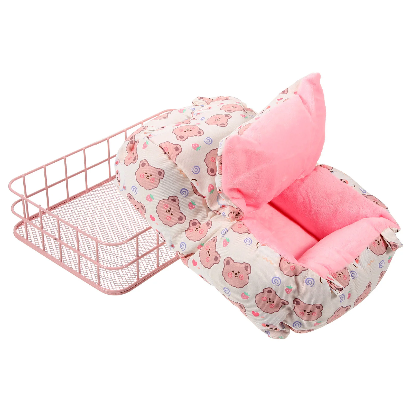 

Toy Hamster Decorative Chinchilla Nest Interesting Bed Parrot Platform Iron Accessory