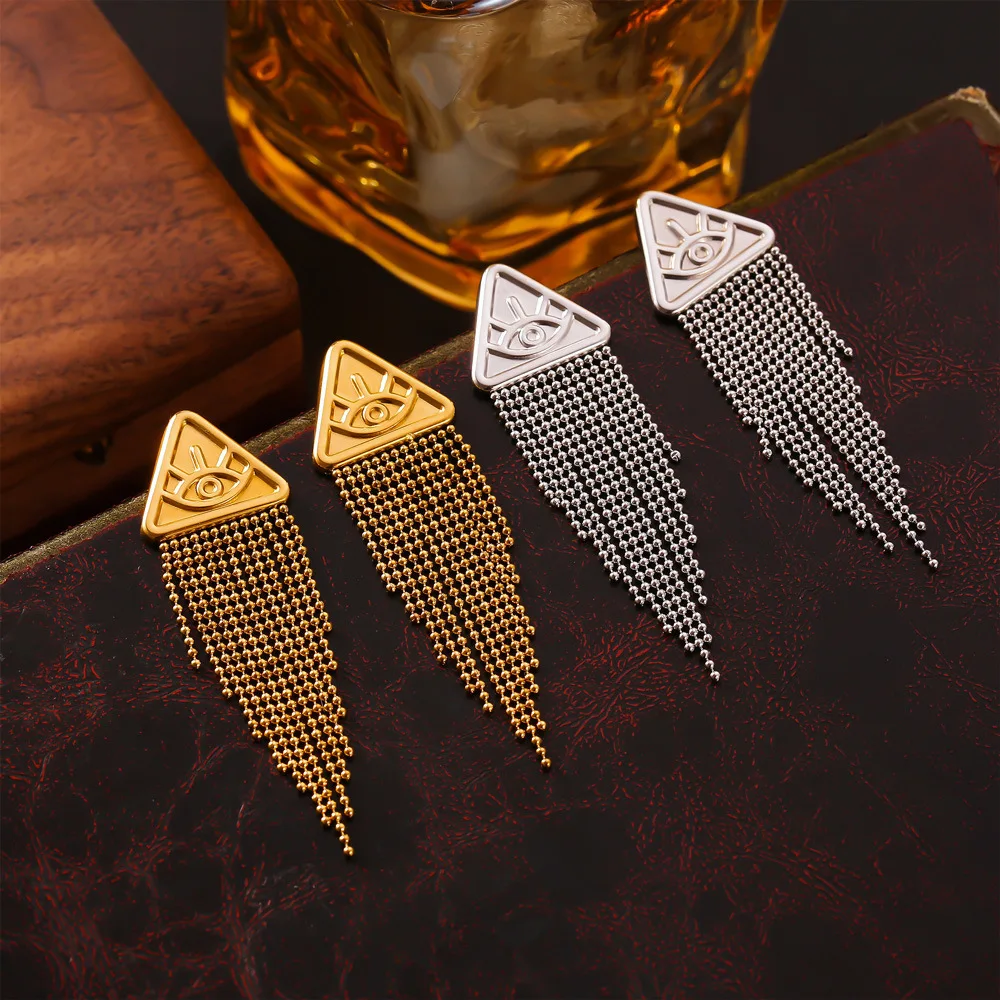 Европейские и американские ретро Роскошные Крупные серьги с кисточками