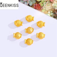 qeenkiss ac538 fine wholesale fashion kids girl friend party birthday wedding gift fish carp diy beads for bracelet necklace 1pc