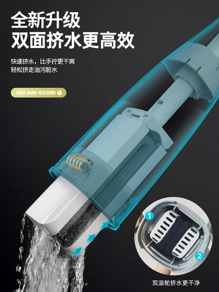 Продукт может быть изготовлен на заказ. Швабра Shumian с губкой для домашней уборки