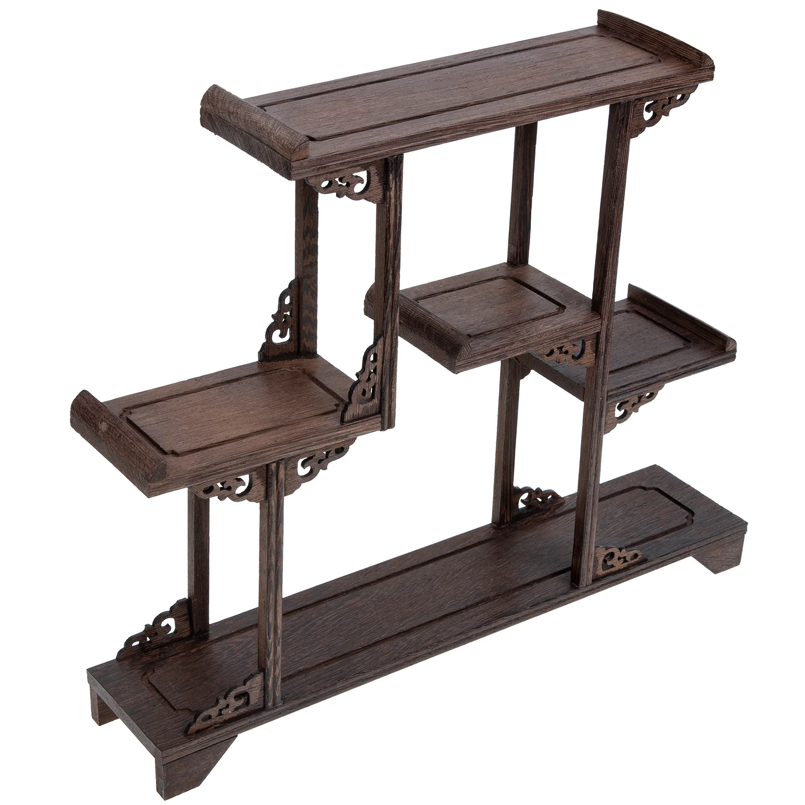 

Display Frame Wooden Assemble Stand Teapot Ornament Indoor Stands House Ornaments Decorations Desk Flower Rack