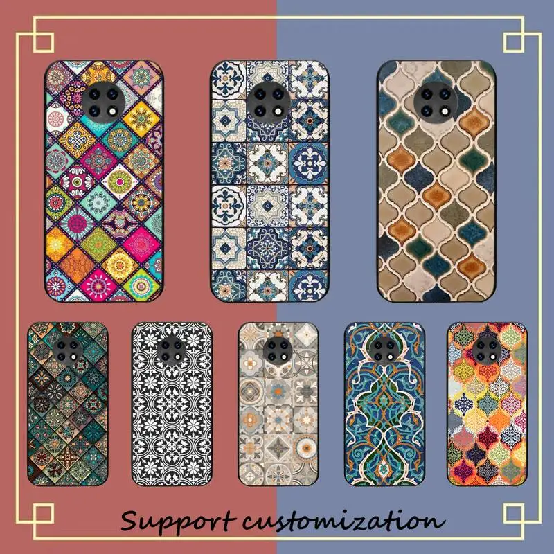 

Vintage Retro Lattice Flower Phone Case for Redmi Note 8 7 9 4 6 pro max T X 5A 3 10 lite pro