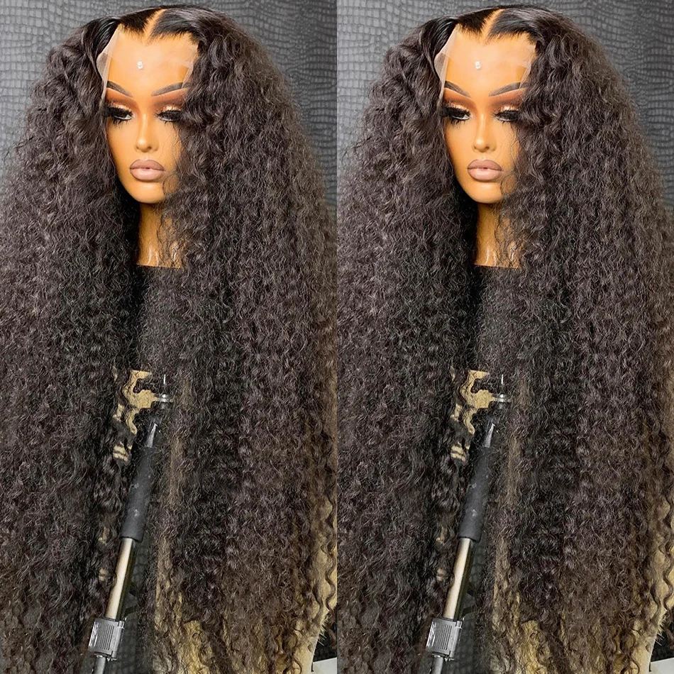 Deep Wave Frontal Wig 13x4 13x6 Curly Hd Lace Wigs For Women Human Hair Wig 5x5 Closure 30 Inch 360 Water Wave Lace Front Wig