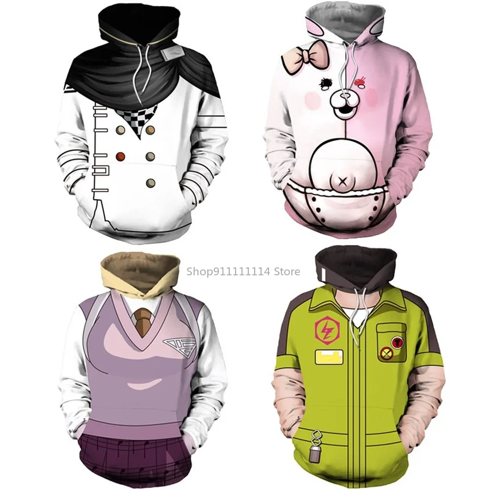 

Anime Danganronpa V3 Costume Kokichi Oma Hoodie Cosplay Kaede Akamatsu Hooded Sweater Hoodie Kazuichi Souda Monomi Sweatshirts