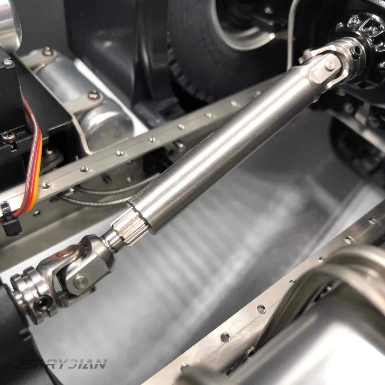 Fury Bear 1/14 вал трансмиссии из нержавеющей стали для Tamiya Lesu