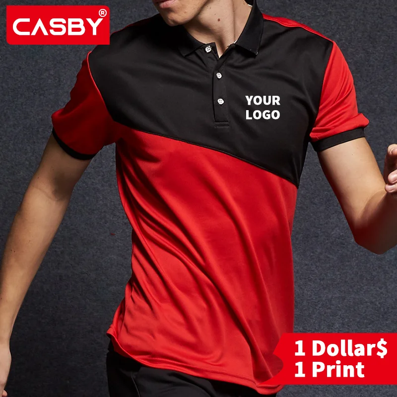 Спортивная летняя мужская рубашка-поло для бадминтона недорогая Повседневная с