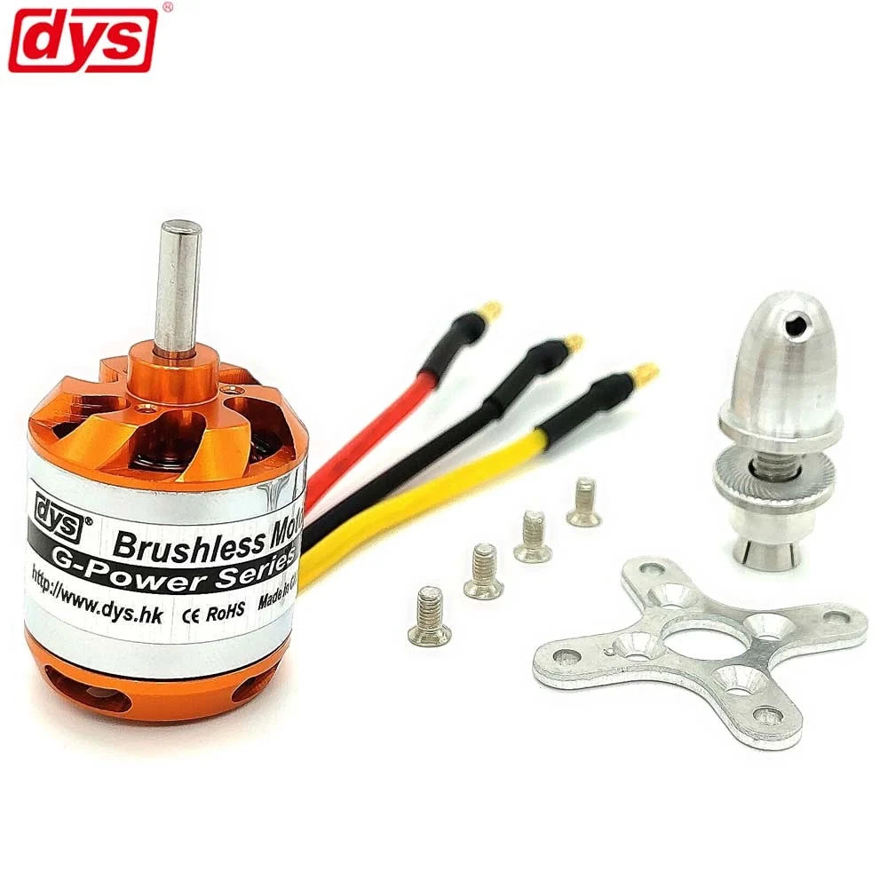 

DYS D2836 2836 750KV 880KV 1120KV 1500KV 2-4S бесщеточный мотор с внешним ротором для радиоуправляемого мультикоптера самолета вертолета
