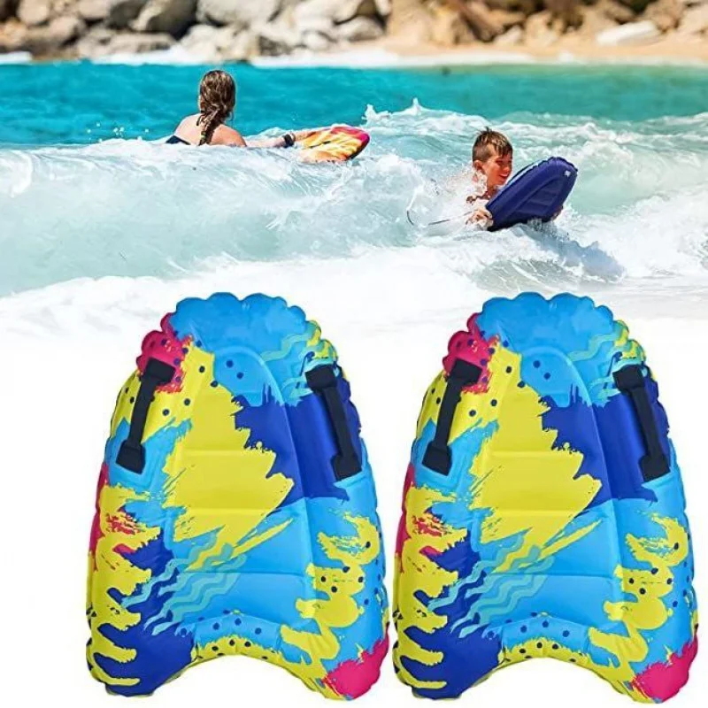 Inflatable Surfboard with Handles Kids Adults Inflatable Swimming Board for Beach Surfing Swimming Water Sports