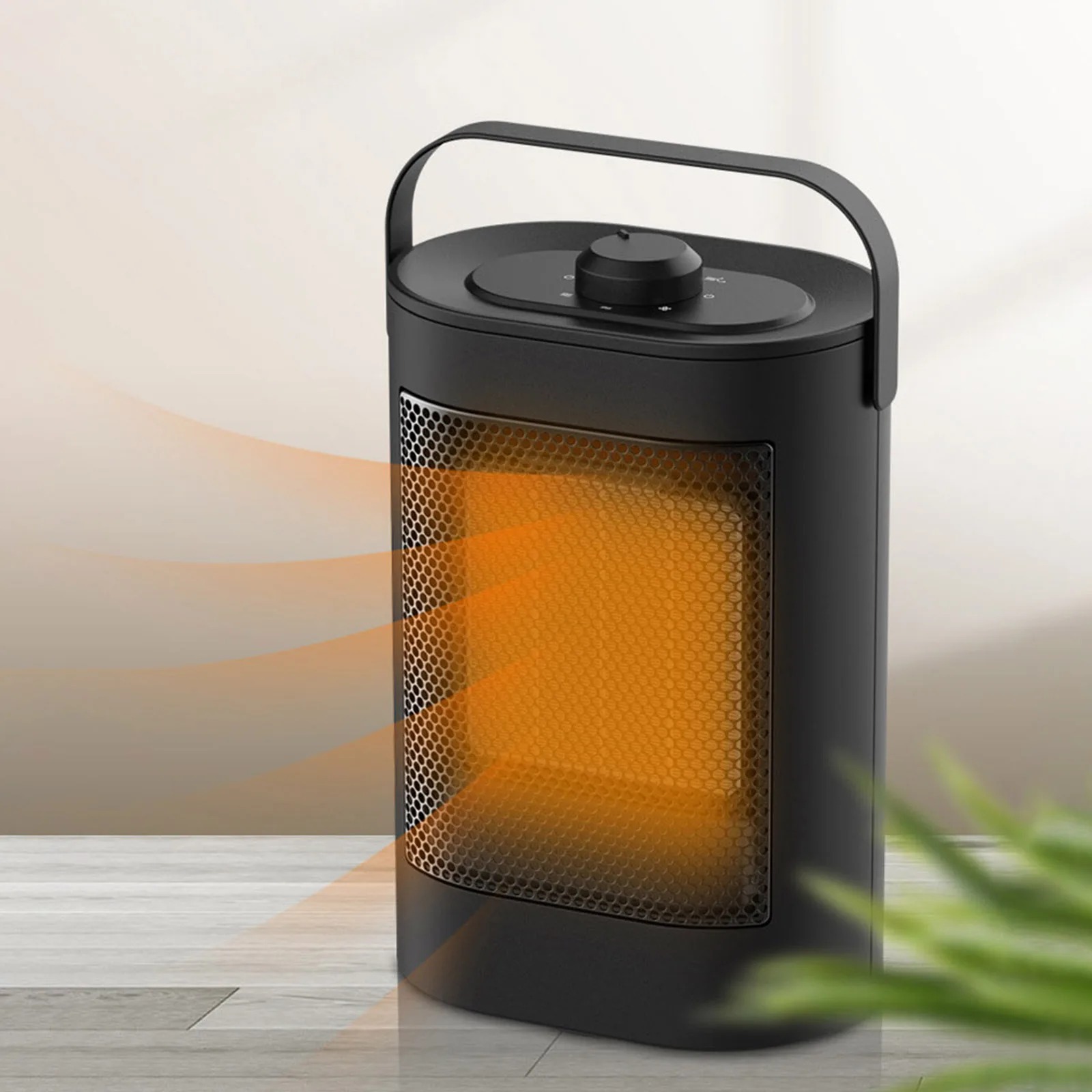 

New 220V Home Desk Heater Portable Leafless Heating Fan Mini Desk Heater Vertical Outdoor Electric Heater Heater
