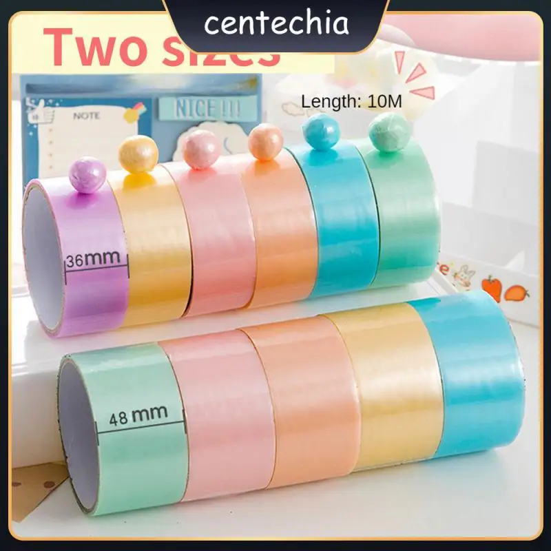 

Candy Colors Pearlescent Water Ball Tape Colorful Silk Sticker High Adhesive Water Polo Tape Stationery Tape Multi-color Fashion