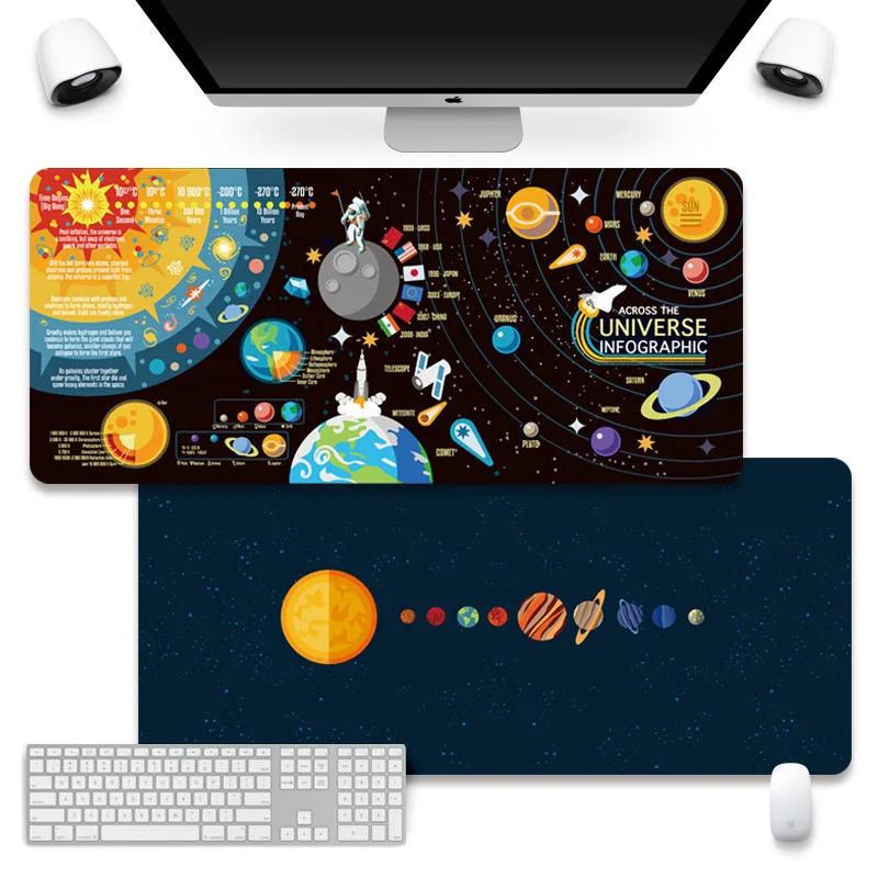 

NEW Big Large Mouse Keyboard Pads Universe Starry Sky Family Laptop Gamer Rubber Mouse Mat Mouse Pad Desk Gaming Mouse Pads Cup