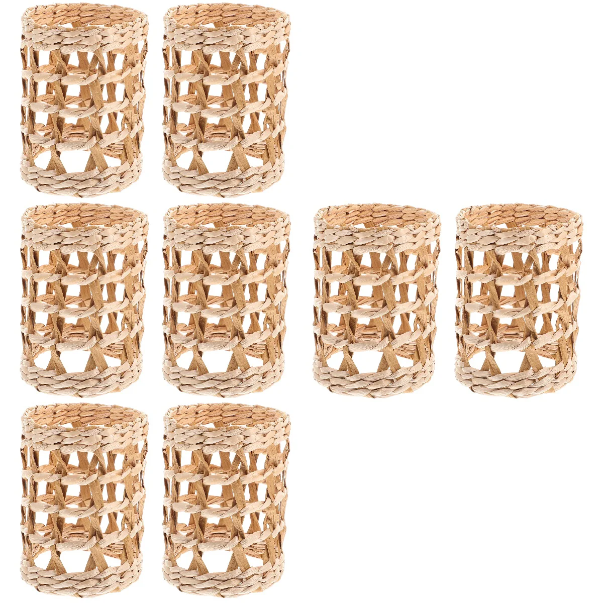 

Cup Sleeve Coversvase Basket Rattan Cover Decorative Sleeves Flower Pot Bottle Grip Drink Coffee Household Water Heat Resistant