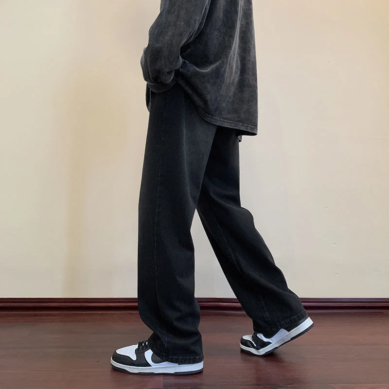 4 Colors Baggy Jeans Men Fashion Retro Straight Jeans Men Casual Streetwear Hip Hop Loose Denim Pants Mens Trousers S-2XL