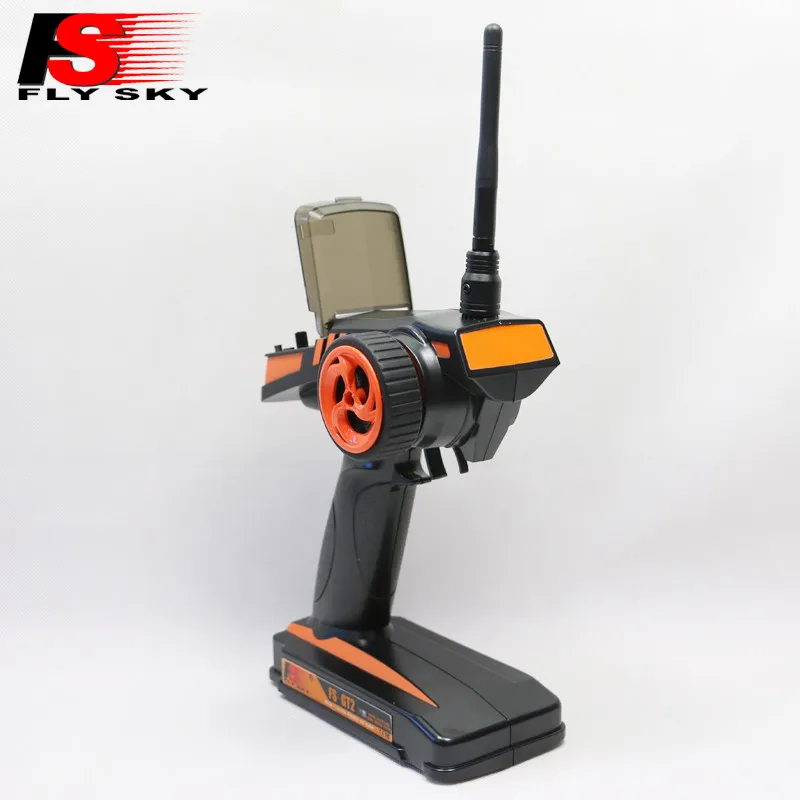 Фото Радиопередатчик FlySky FS-GT2 2CH 2.4G с рукояткой-пистолетом и приемником GR3E для радиоуправляемых машин и лодок №2