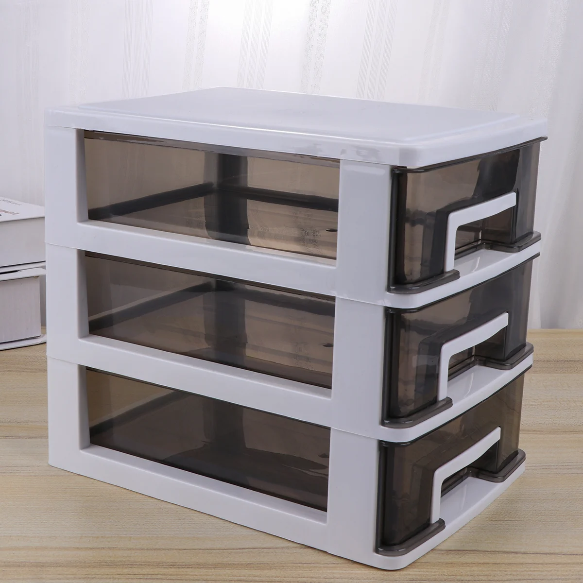 

Stacking Drawer Storage Box Foldable Storage Cubes Bin Box Containers for Home Office Nursery Closet Bedroom Living Room (