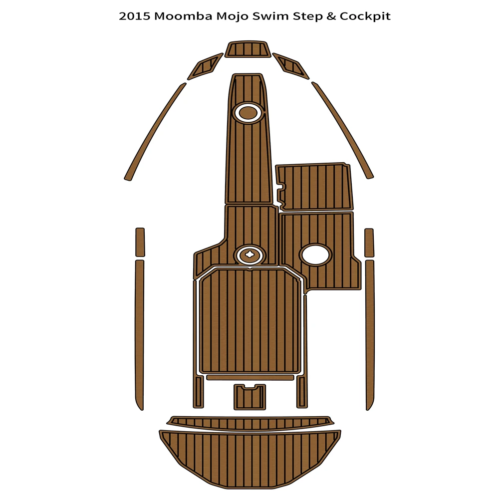 Moomba Mojo Swim Step 2015 лодка для кокпита EVA искусственная пена накладка из тикового