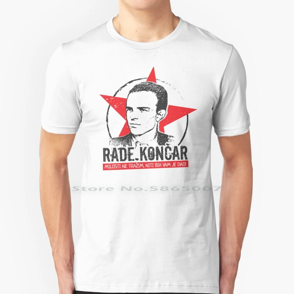 

Yugoslavian Partisan Rade Koncar T Shirt 100% Cotton Rade Koncar Stjepan Steva Filipovic Josip Broz Jugoslavija Slovenia Kosovo