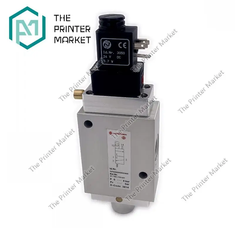 

61.184.1191 DP8206000002400 Solenoid Valve 3/2 Wege NW12 Pneumatic Cyilnder For Heidelberg SM74 SM102 CD102 PM52 Machine Valve