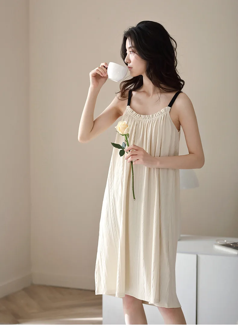 Slip Nightdress Pure Desire Style Summer New Simple Cotton Vest Skirt