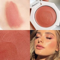 qibest matte blush rouge nude makeup palette lasting natural brighten skin color cosmetic pigment blusher powder contour 6 color