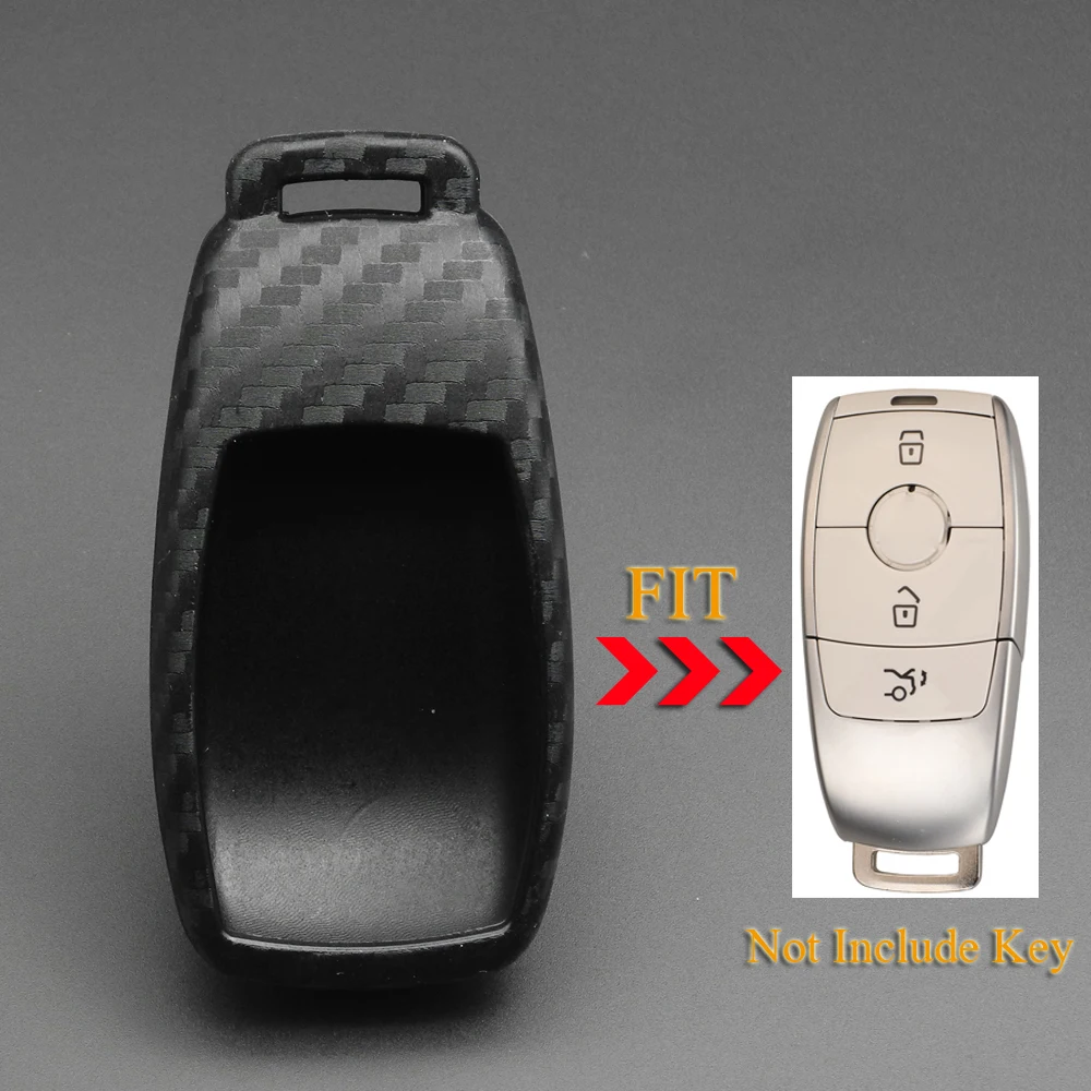 

jingyuqin Remote Key Silicone Protect Shell For Mercedes Benz 2017 E Class W213 2018 S Class Key Case Bag Protect Car styling