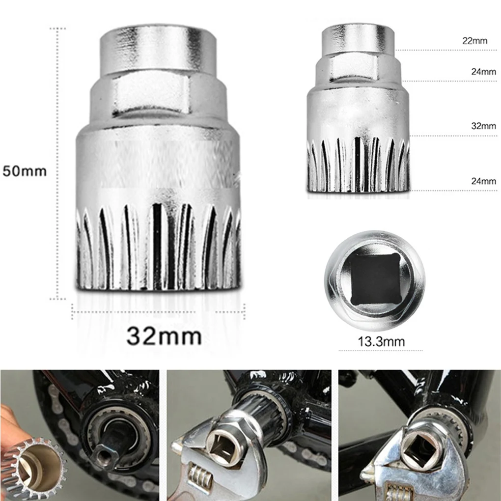 

5 Pieces Set Bicycles Repairing Tool Mountain Road Bike Splitter Remover Crankset Bottom Tools Accessory for Professional