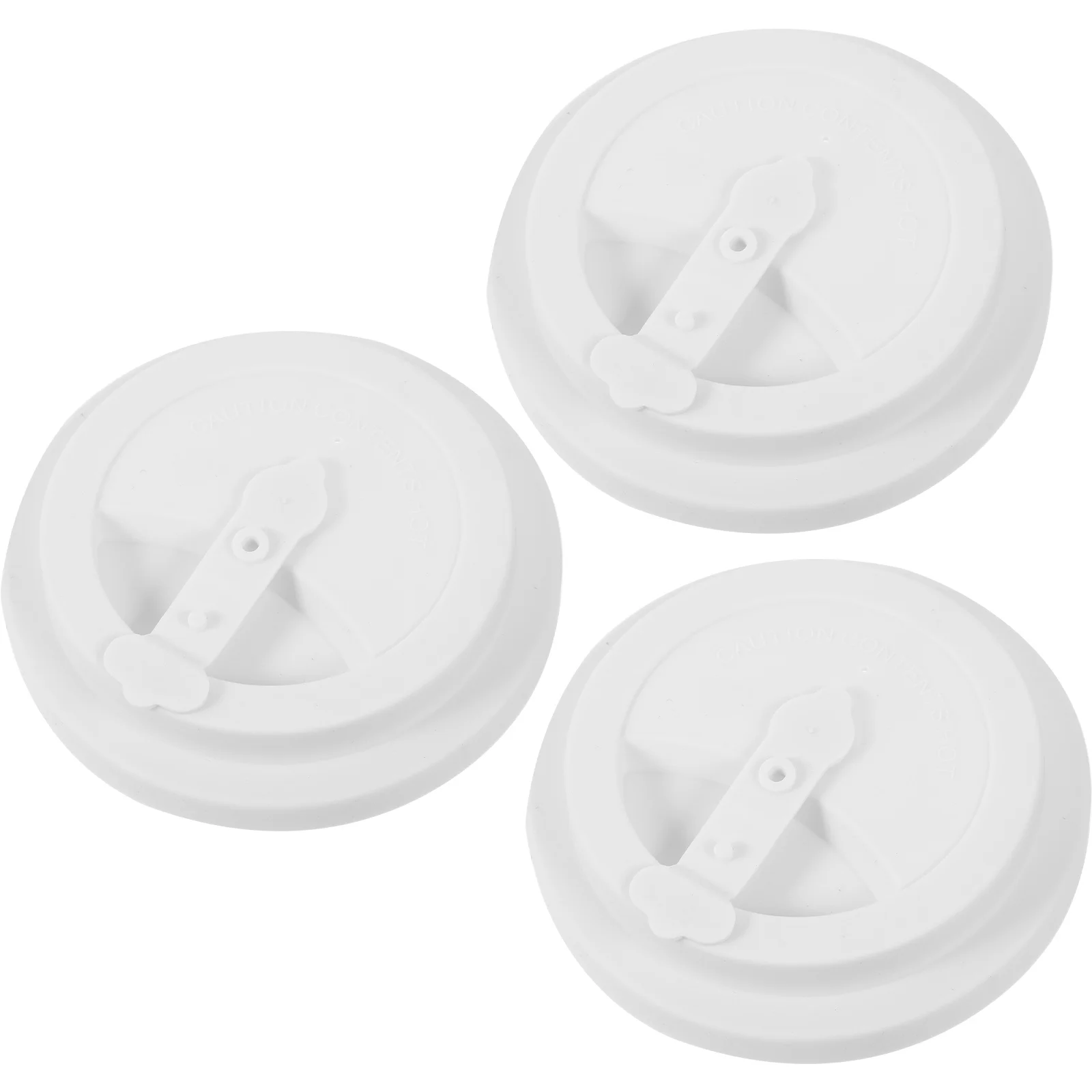 

3 Pcs Spill-proof Mug Lids Cup Covers Home Silicone Strap Coffee Heat-resistant Practical Reusable