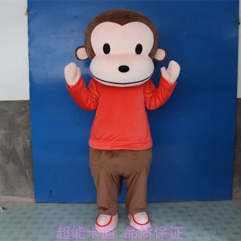 Купи Monkey Head Set Monkey Year Auspicious Walking Stage Props Little Monkey Doll Cartoon Doll Clothing Clothes за 28,540 рублей в магазине AliExpress