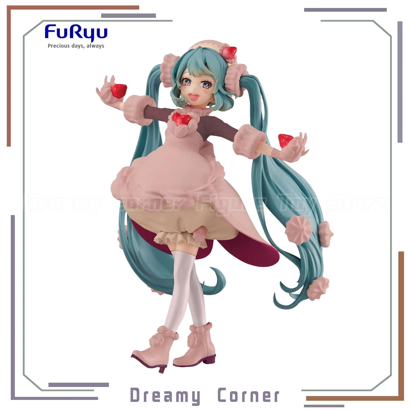 【В наличии】FuRyu SweetSweets Series Piapro Персонажи Хацунэ Мику Клубника Чоко Короткая фигурка Модель игрушки (art.: 3920d1268feba) - 3920d1268feba
