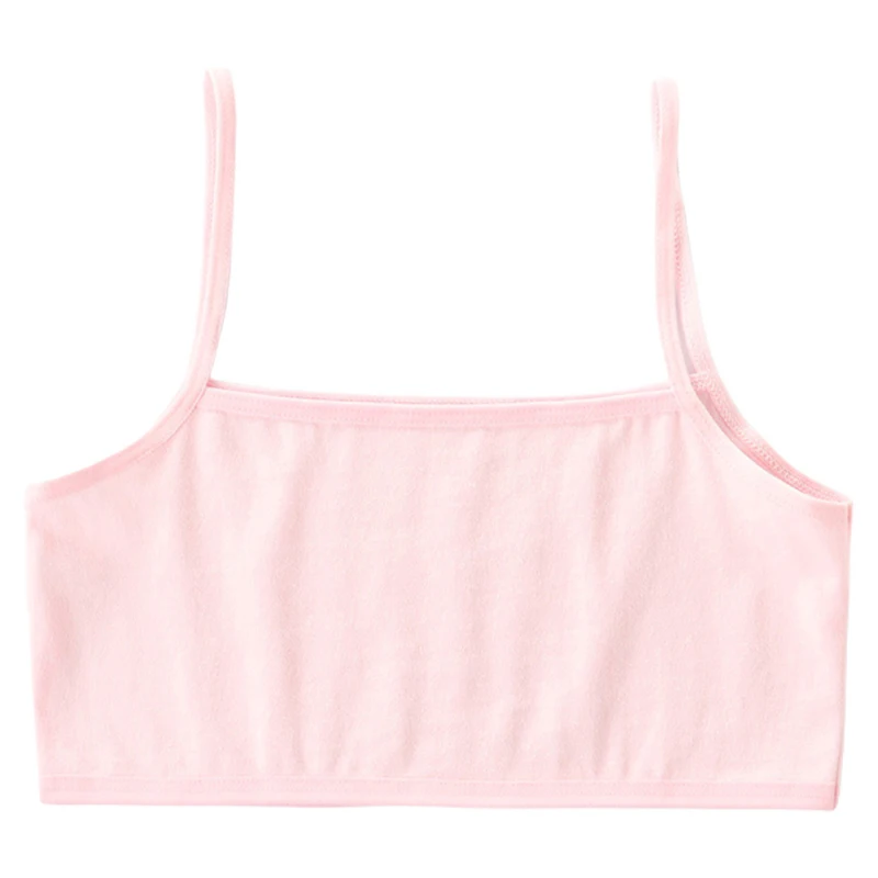 4 шт./компл. хлопковый тренировочный бюстгальтер для девочек-подростков