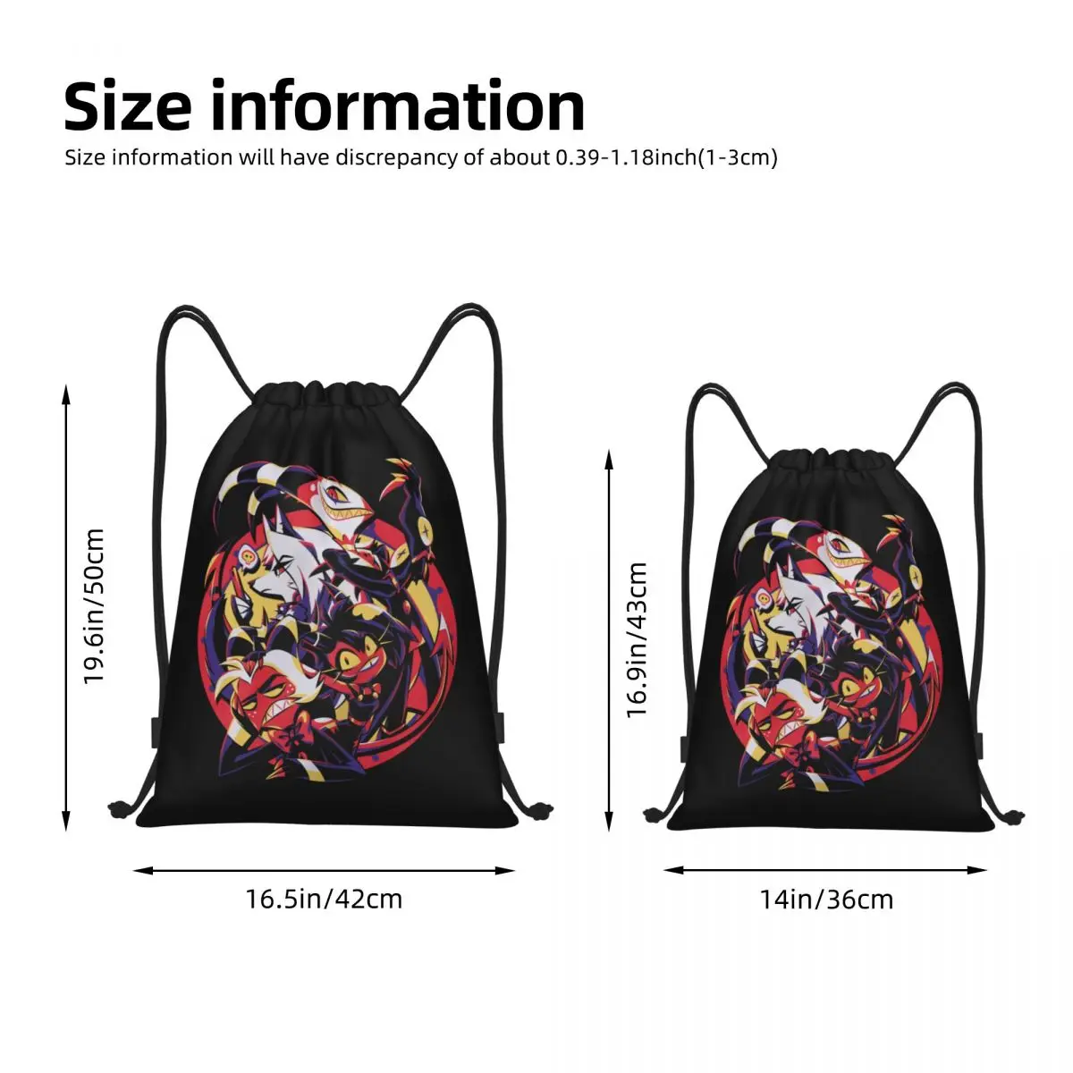 Рюкзак на шнурке Helluva Boss спортивная сумка для тренажерного зала рюкзак походов