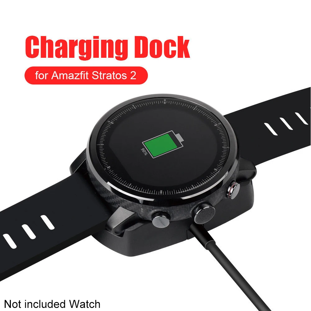 

Anti Slip Watch Charger Portable Fast USB Base Travel Home Smart Circuit Protection Stable Lightweight For Amazfit Stratos 2/2S