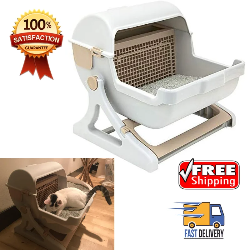Luxury Cat Toiletraining Kit Sandbox Bedding Bedpans Pet Mas