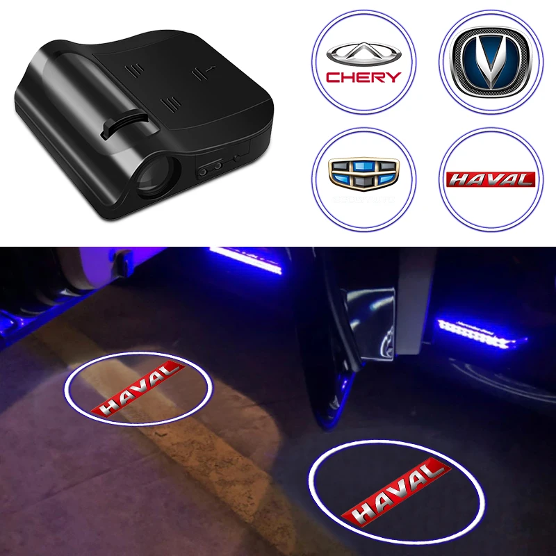 

Автомобильные дверные украсветодиодный, светодиодная приветственная лампа, лазерсветильник для Geely Atlas Coolray Mk Cross Emgrand GS GL CK2 GC6, детали, автом...