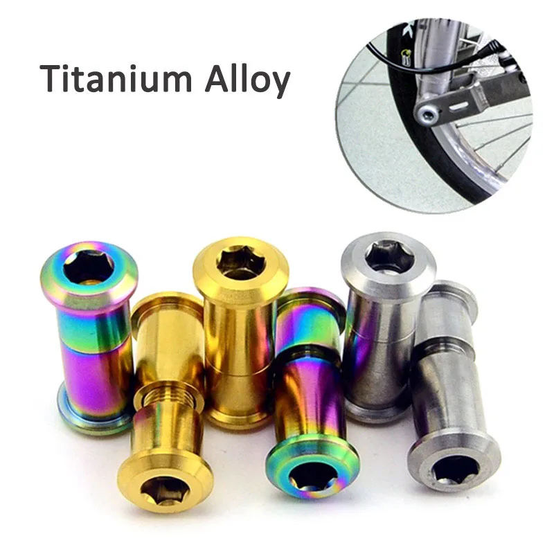 

1PCS Titanium Bolts Opposite Lock Screw Bird Car Bicycle Front Fork Shock Absorber Counter-Lock Bearing Corrosion Resistant