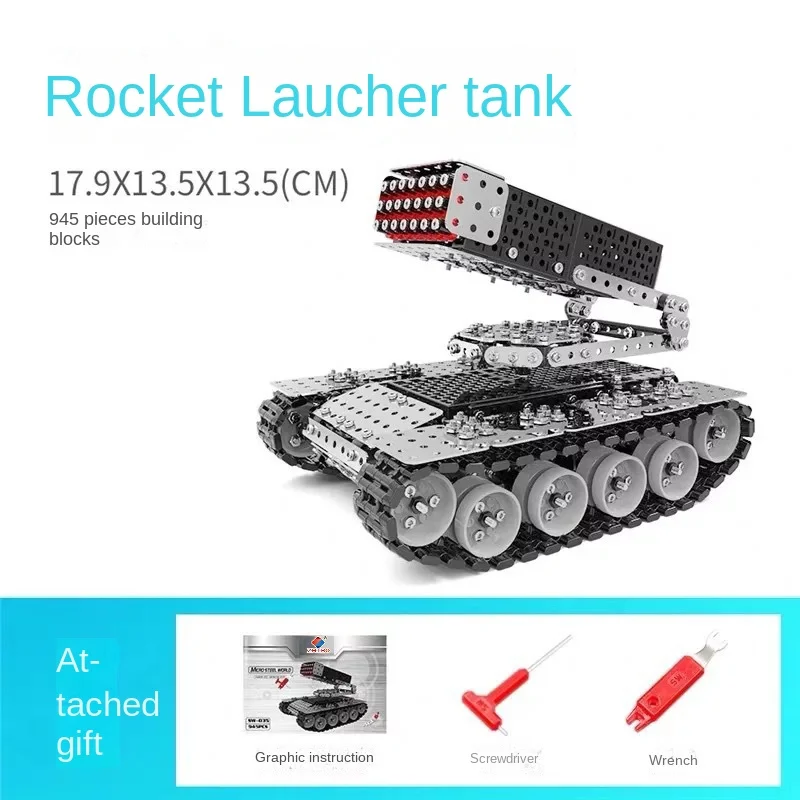 

Металлический сборный Танк Игрушка Головоломка сложный Металлический Конструктор рождественские подарки для мальчиков