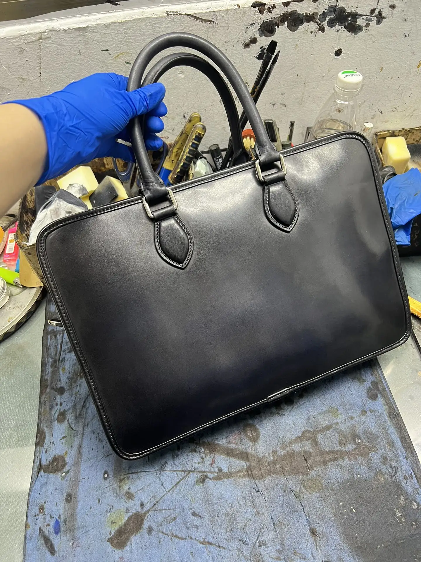 Briefcases Men Handbags Luxury Retro Leather Briefcases Business Bag Men