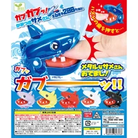 yell original gashapon mini bite shark ii gachapon capsule toy doll model gift figures collect ornament