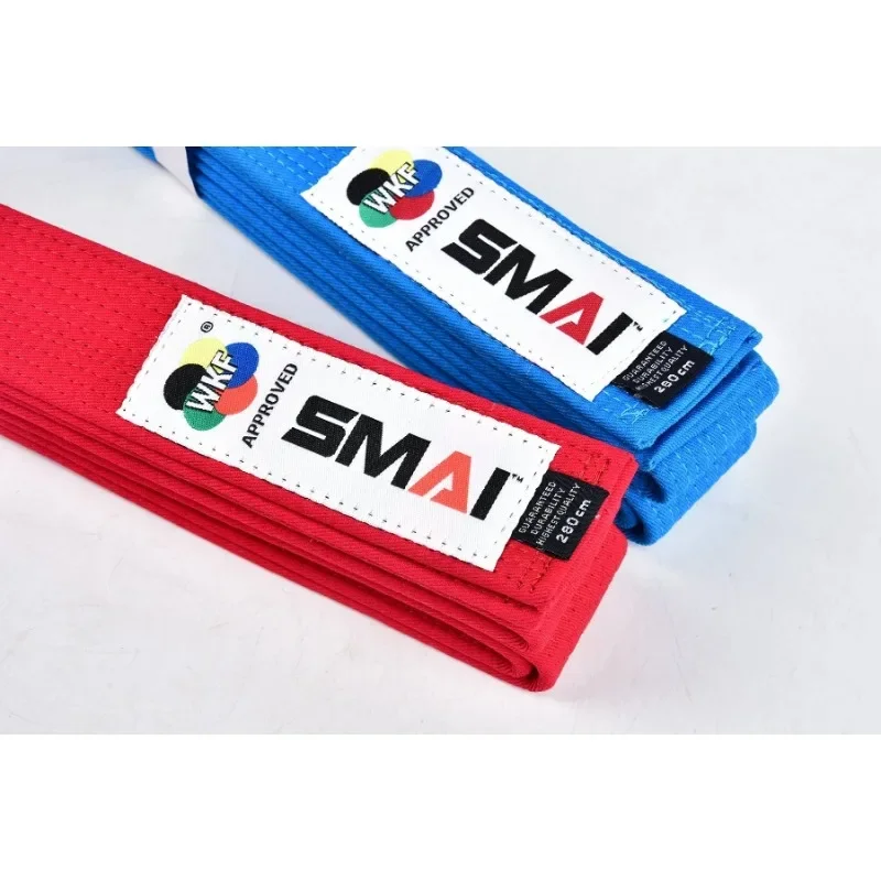 Фото Ремни WKF APPROVED SMAI Kata, ремни для каратэ, красные, синие цвета, ремни для каратэ используются от профессиональных бойцов №3