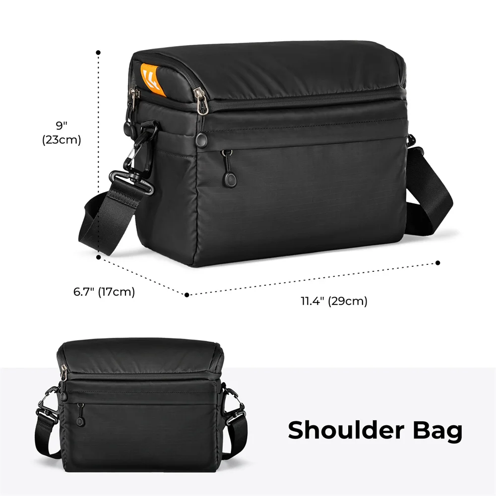 Фото Рюкзак K & F Concept 22L для фотоаппарата, дорожная сумка через плечо для фотоаппарата, подходит для объективов камер Sony, Canon, Nikon, 2 в 1 №5