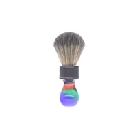 boti beard brush rainbow glaze and imitate mix badger knot synthetic hair shaving brush knot mens beard tool