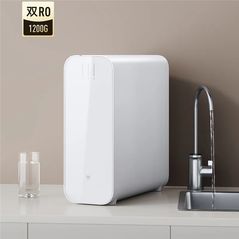 Xiaomi Water Purifier 1200G 3.2L/Min Large Flow Dual RO Reverse Osmosis Filtration Filter With Faucet TDS Display Mijia APP