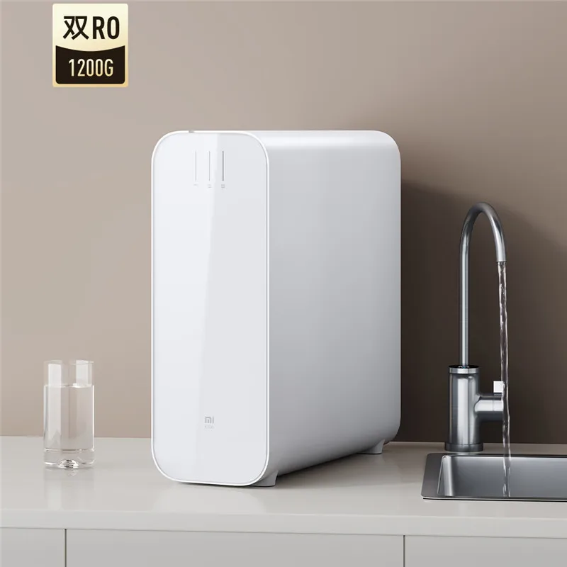 1200g 3.2l/min Large Flow Dual Ro Reverse Osmosis Filtration Filter With Faucet Tds Display Mijia App